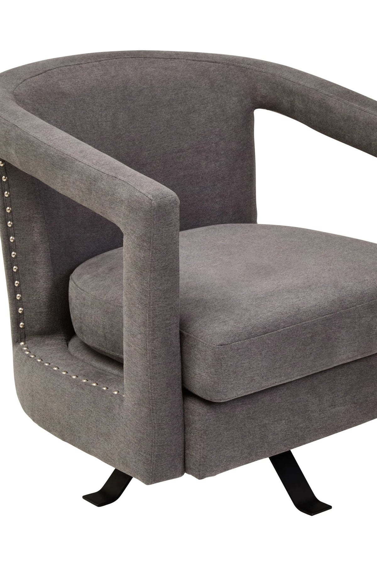 Ascot Velvet Swivel Chair