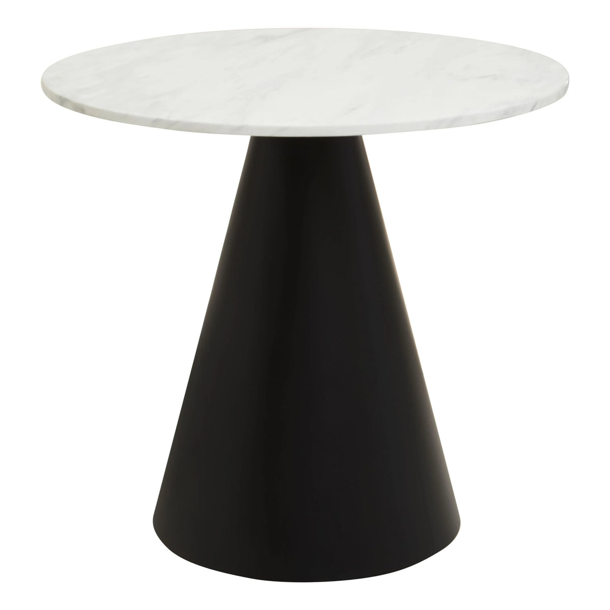 Devon Round White Marble Top Dining Table