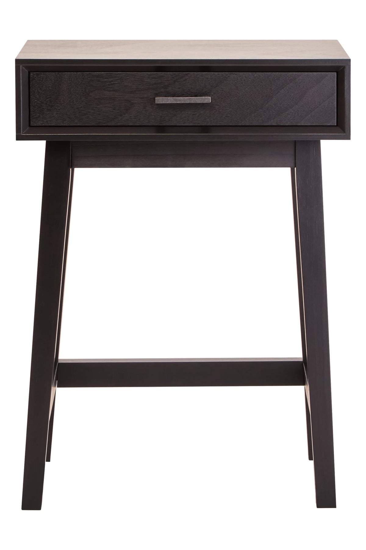 Savoy One Drawer Black Finish Wooden Side Table