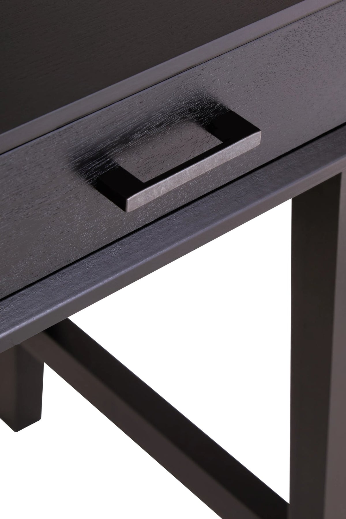 Savoy One Drawer Black Finish Wooden Side Table
