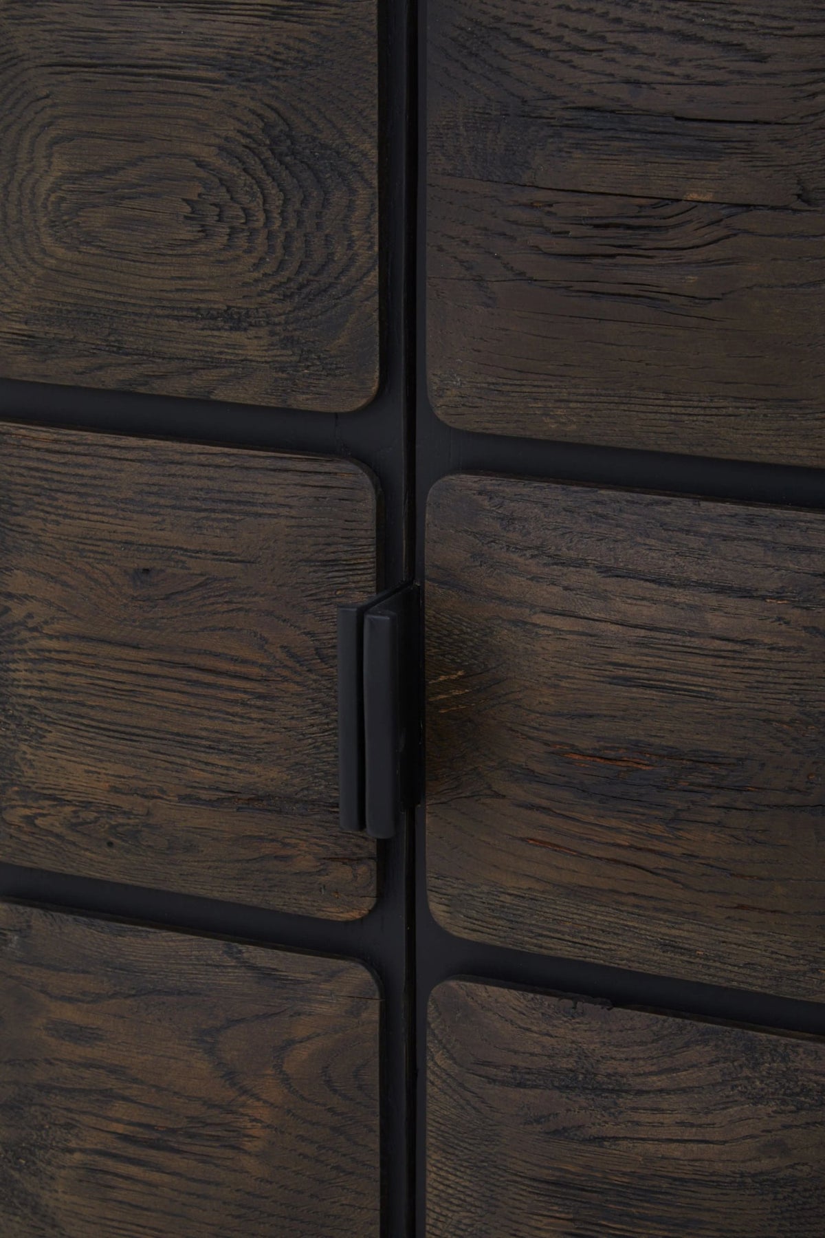 Lincoln Recycled Dark Oak Wood Cabinet