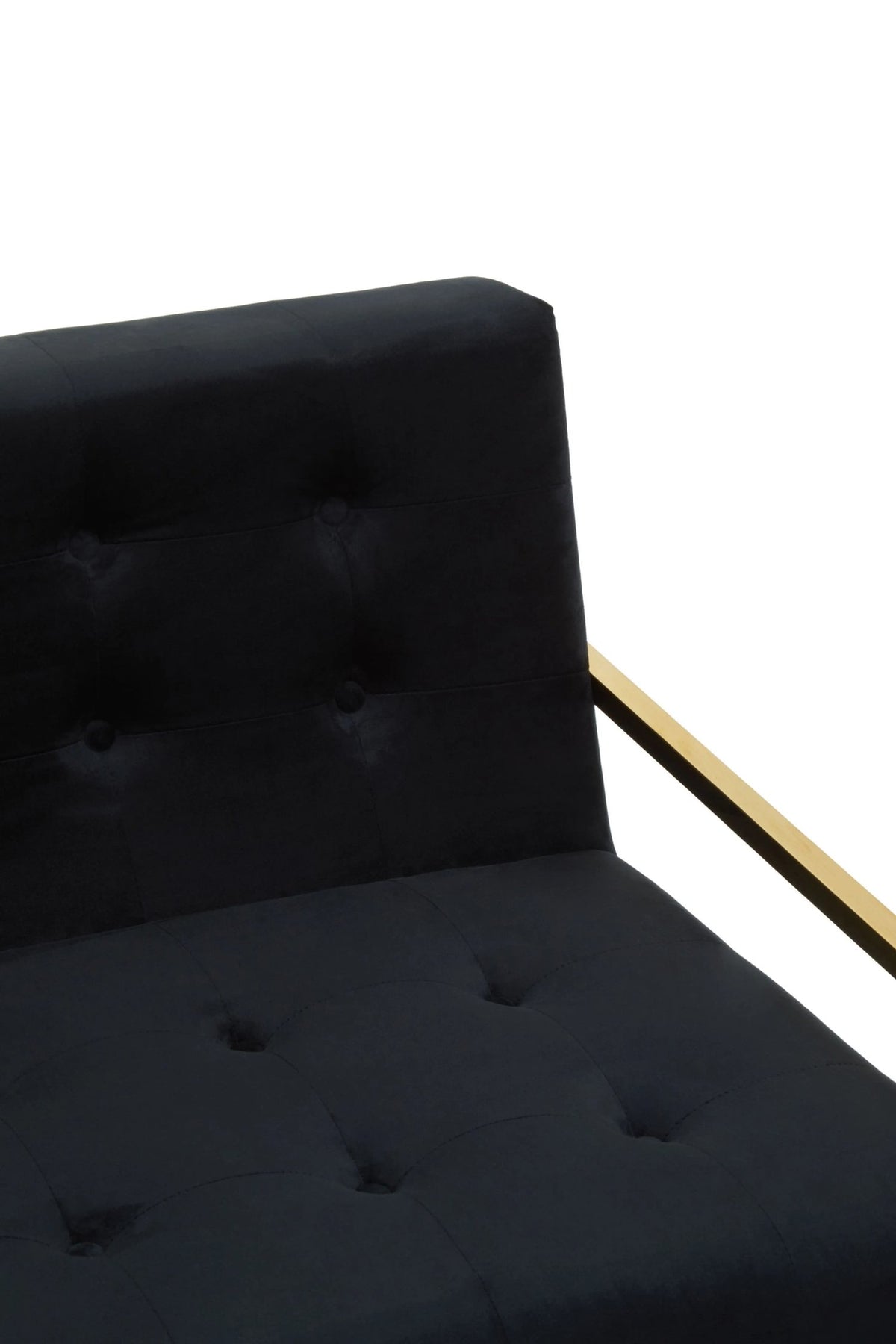 Devon Velvet Two Seat Sofa #colour_black