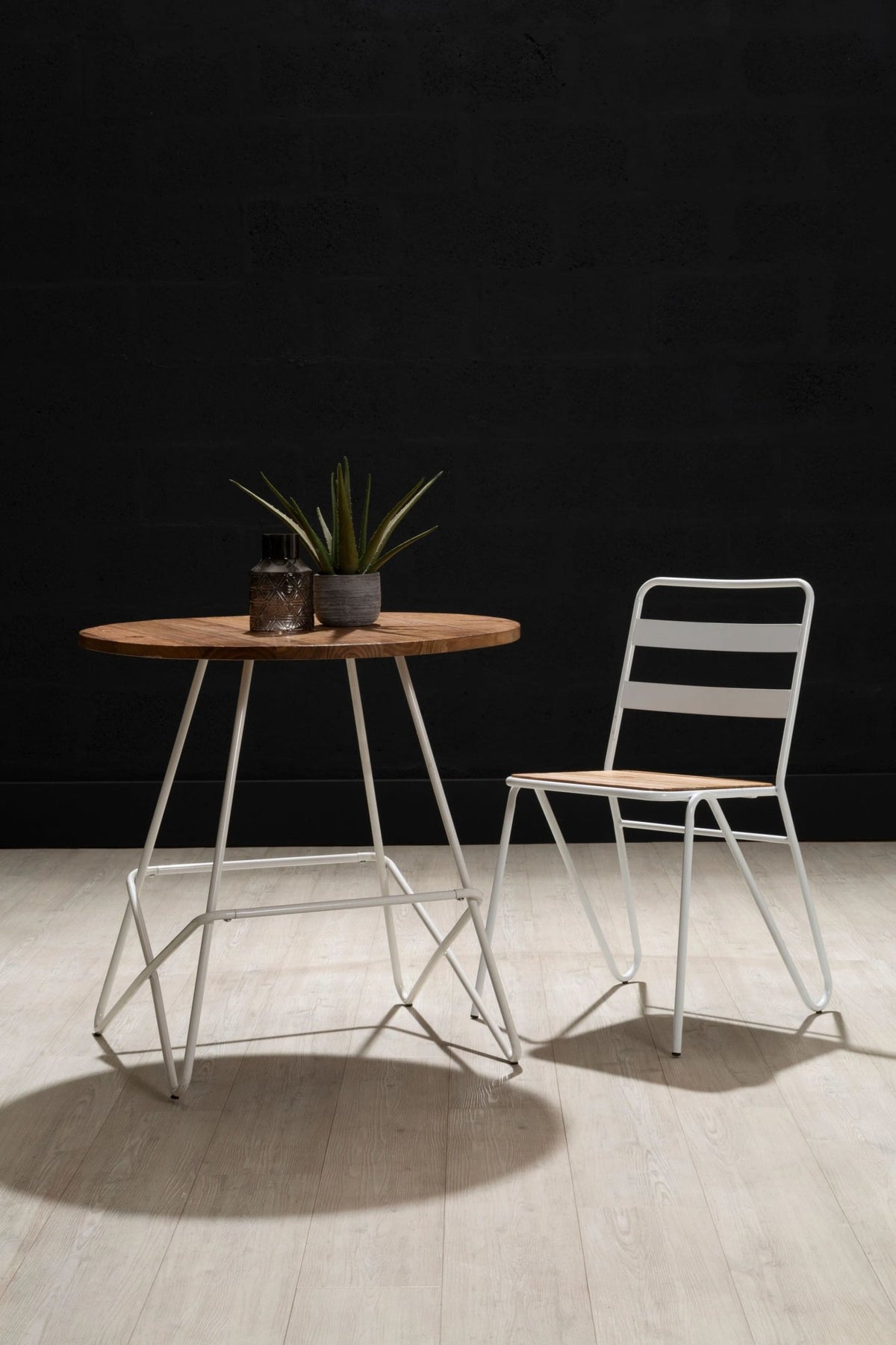 Madison Metal and Elm Wood Chair
