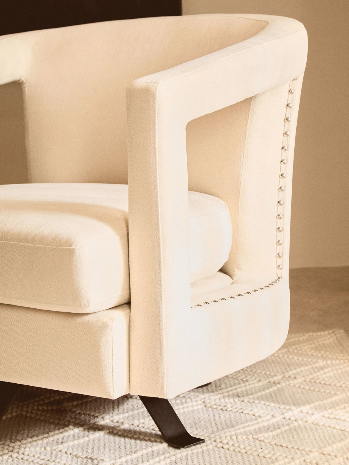 Ascot Velvet Swivel Chair