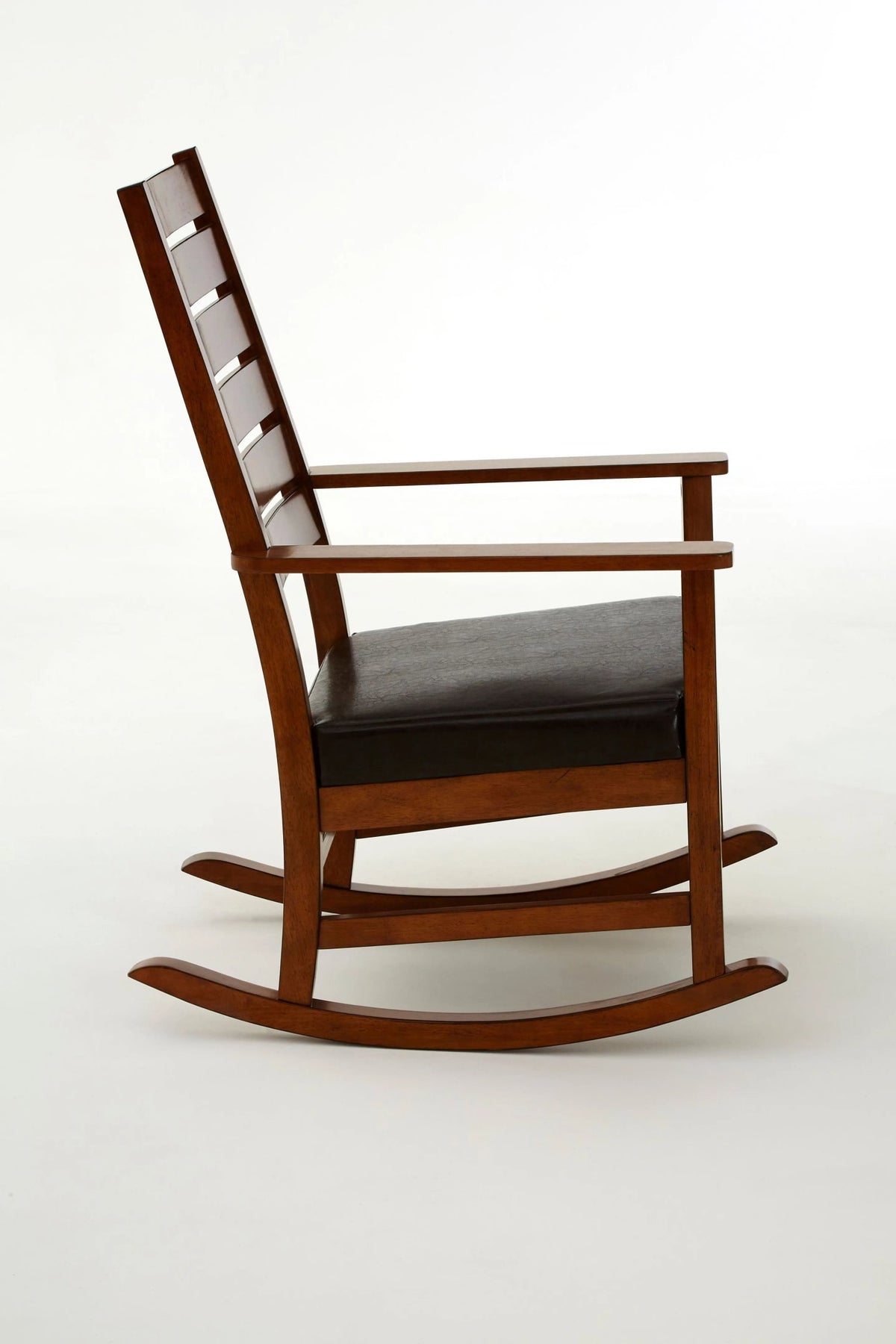 Blandford Brown Leather Effect Rocking Chair