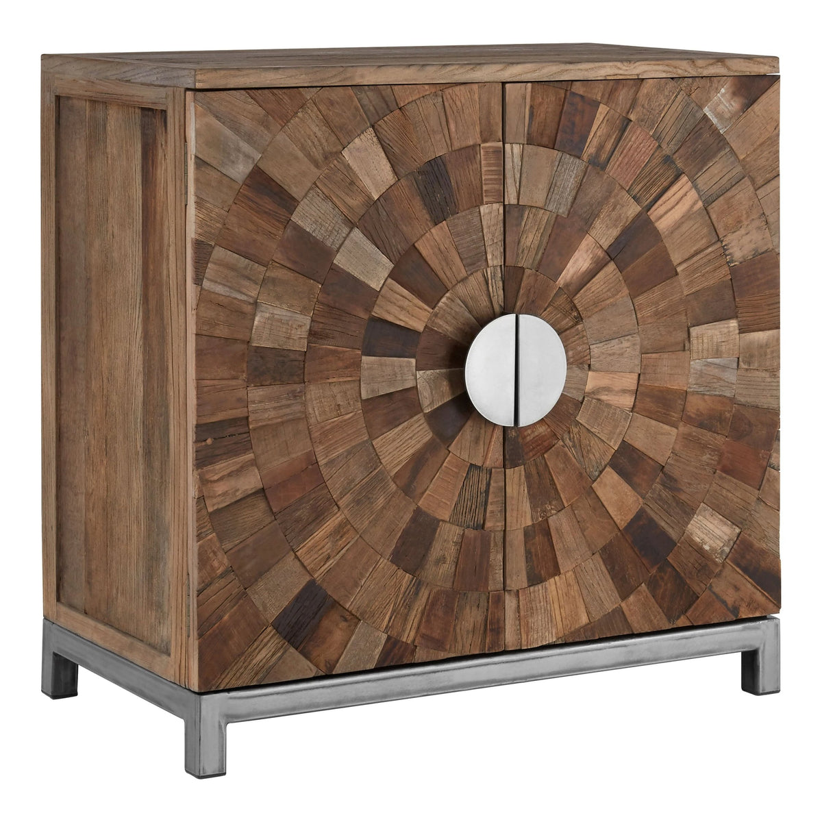 Bexhill Large Recycled Elm Wood 2 Door Cabinet