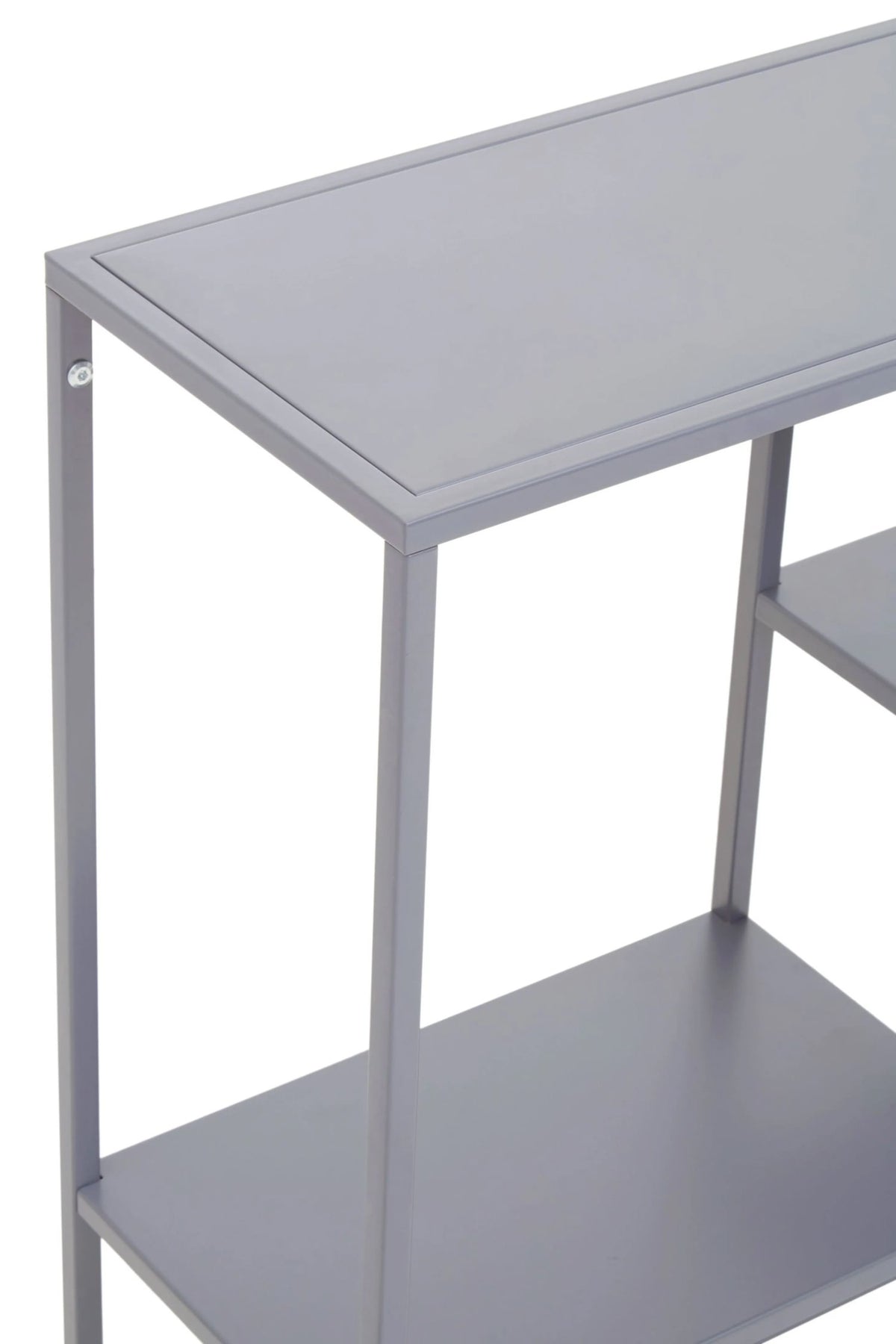 Oxford Grey Metal Three Tier Shelf Unit