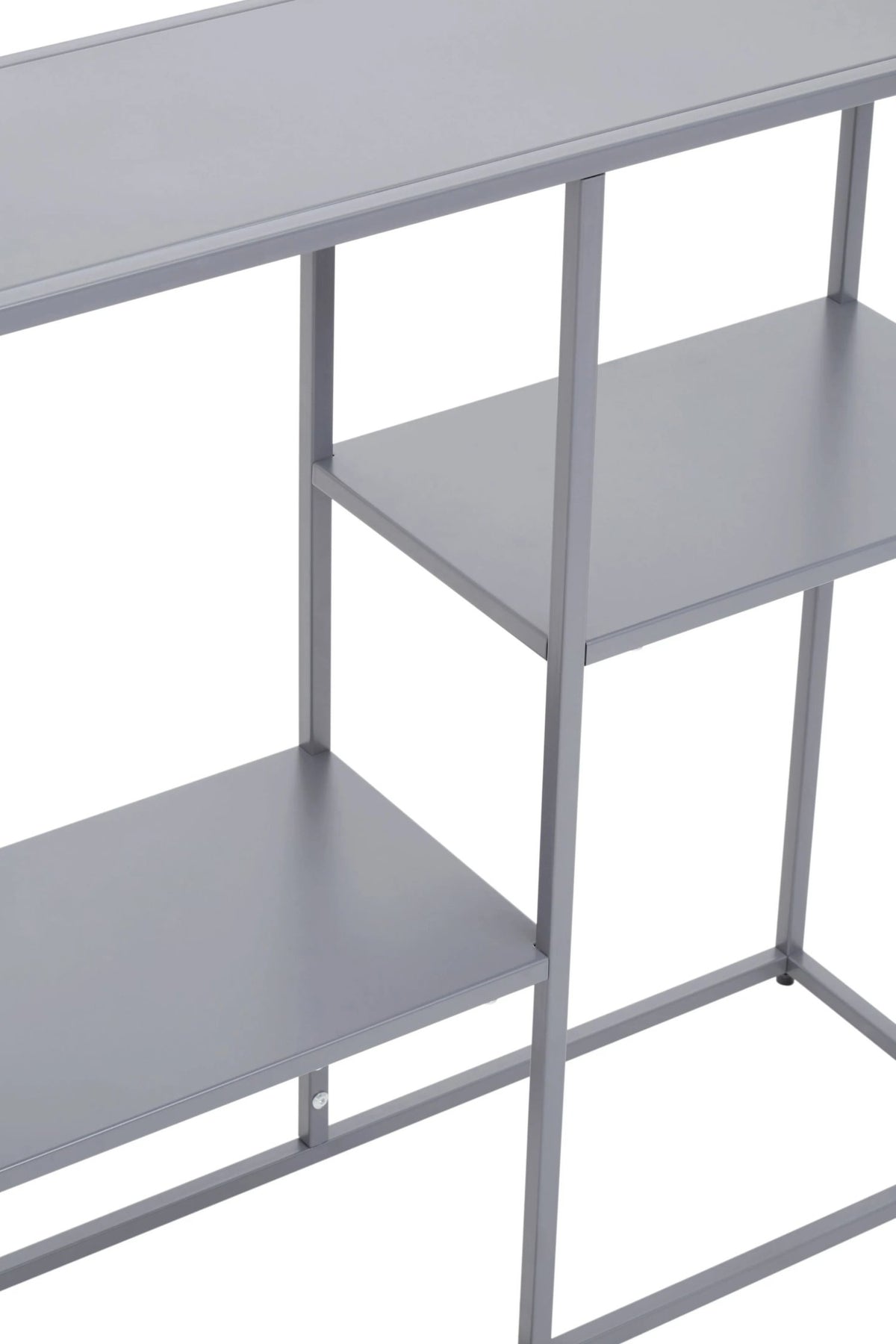 Oxford Grey Metal Three Tier Shelf Unit