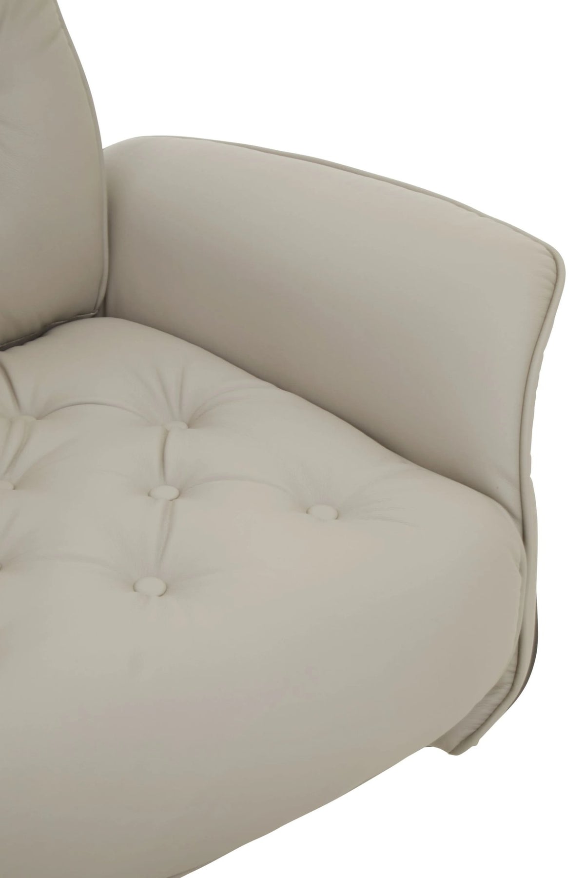 Tring Leather Effect Recliner and Footstool