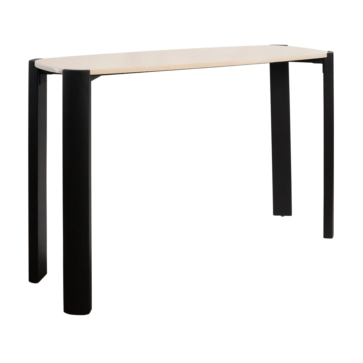 Yarm Marble Top and Acacia Wood Console Table