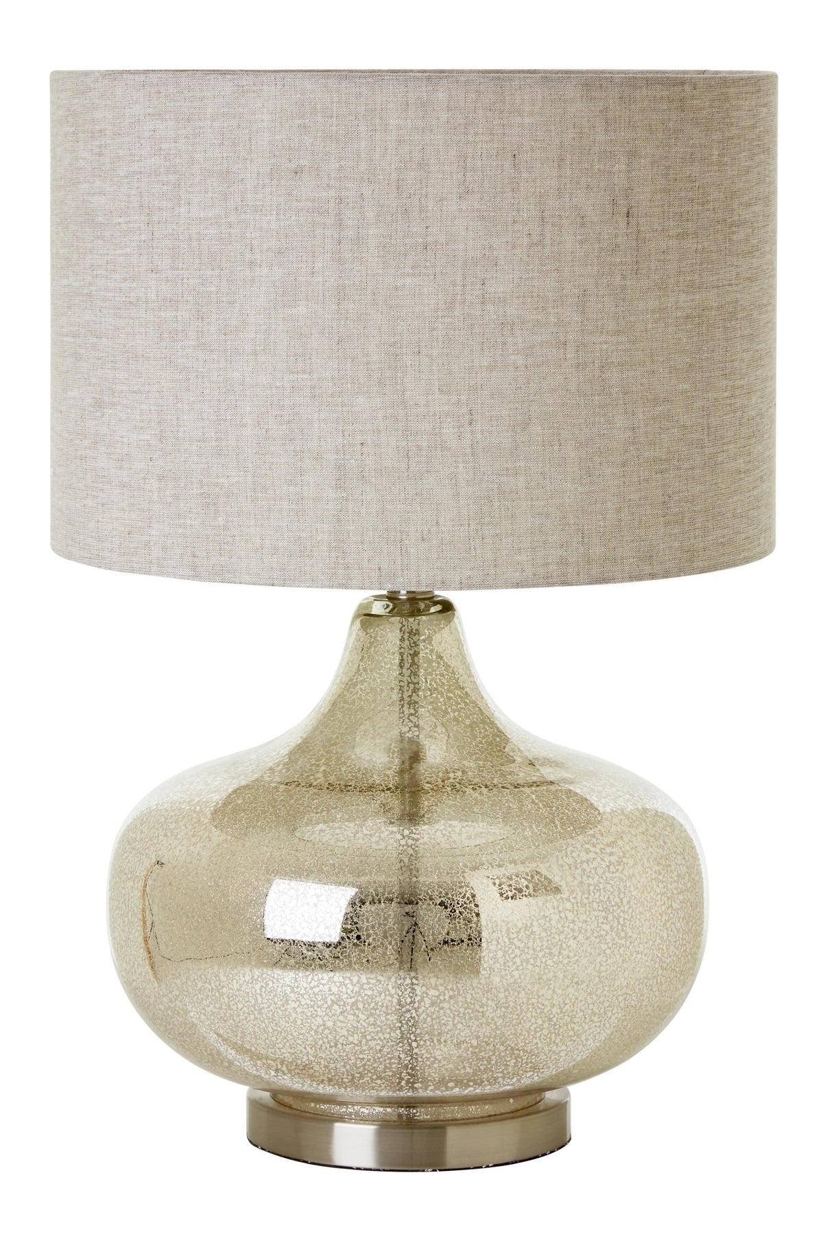 Turin Grey Fabric Shade Table Lamp