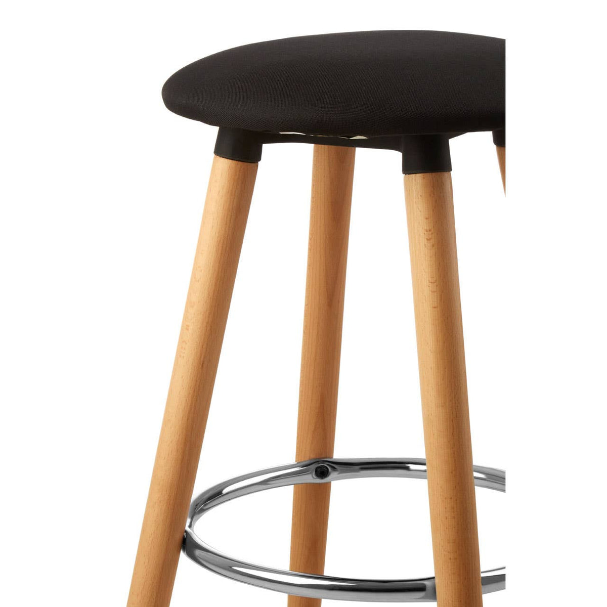 Richmond Black Round Bar Stool