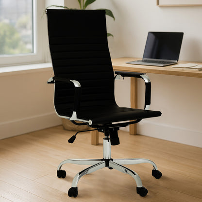 Florence Black High Back Home Office Chair