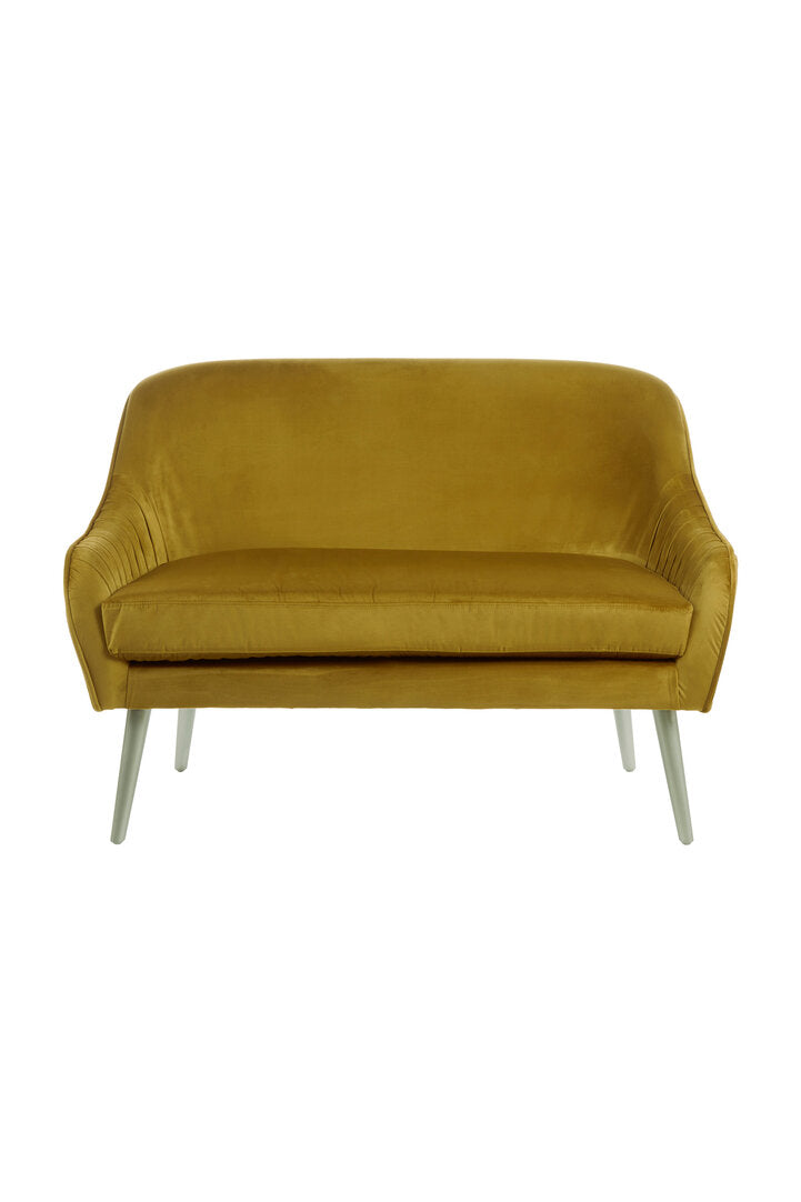 Como Mustard Velvet Sofa