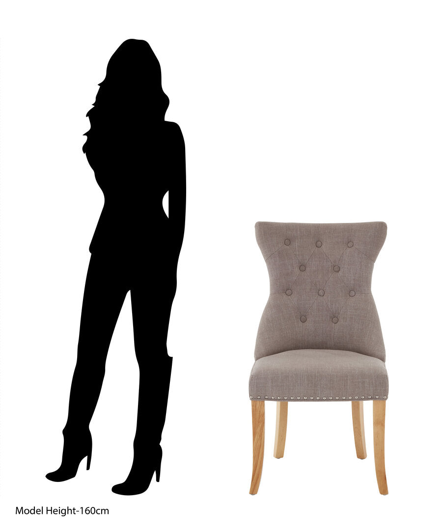 Sorrento Park Mink Linen Dining Chair