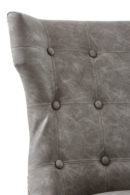 Balmoral Grey Leather Effect Dining Chair