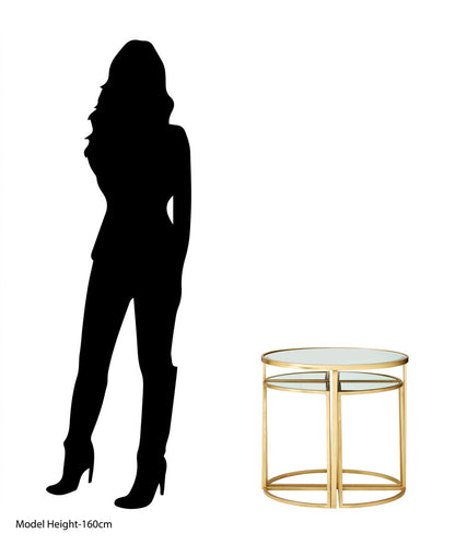 Harrogate Champagne Gold Set Of 5 Tables