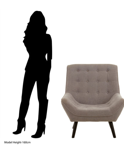 Richmond Grey Curved Chair