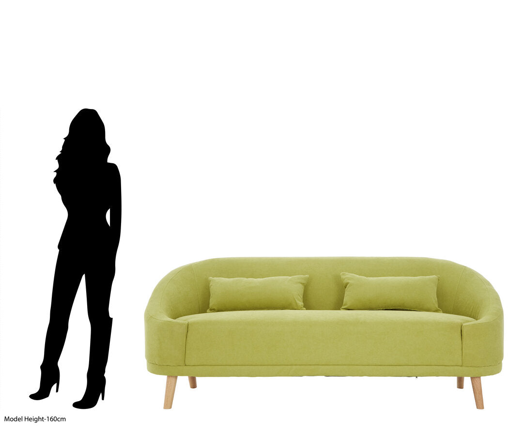 Bristol Green Linen Sofa