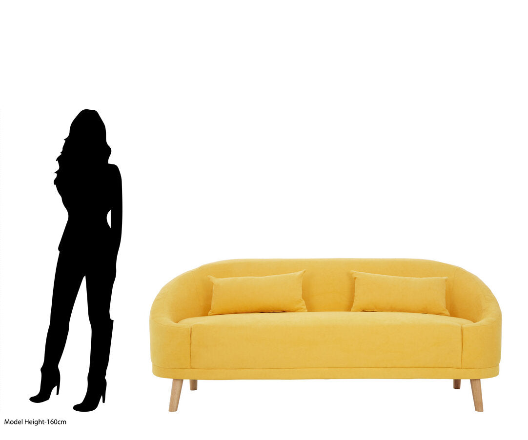 Bristol Yellow Linen Sofa