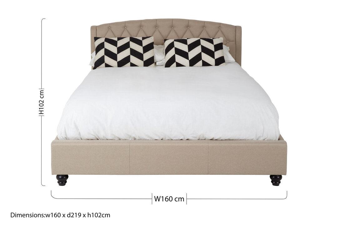 Lincoln Beige King Bed
