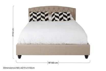 Lincoln Beige King Bed