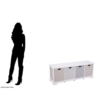 Belgravia England 4 Drawer Bench