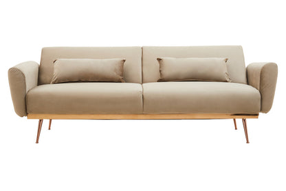 York Mink Velvet Sofa Bed