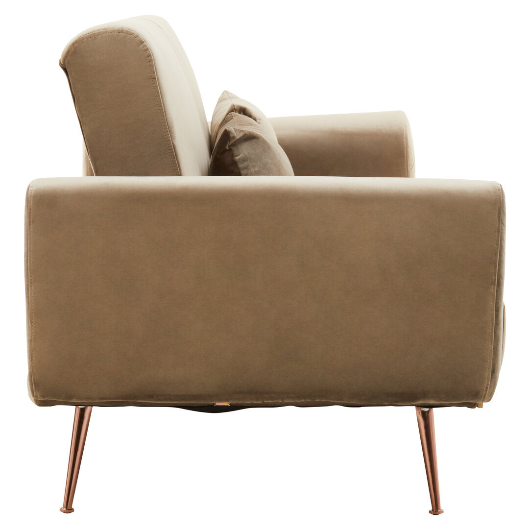 York Mink Velvet Sofa Bed