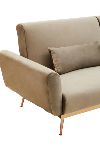 York Mink Velvet Sofa Bed