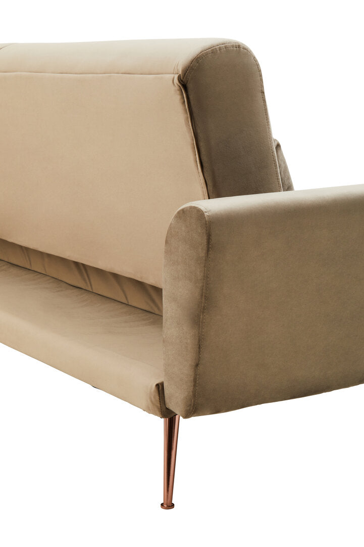 York Mink Velvet Sofa Bed