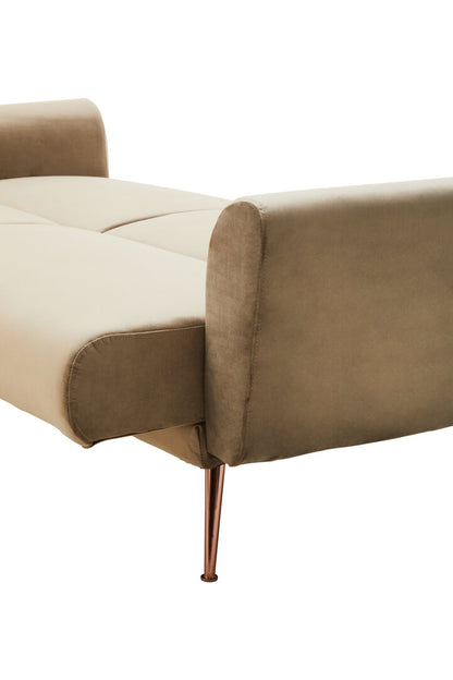 York Mink Velvet Sofa Bed