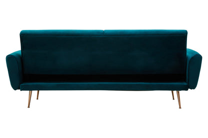 York Green Velvet Sofa Bed
