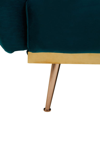 York Green Velvet Sofa Bed