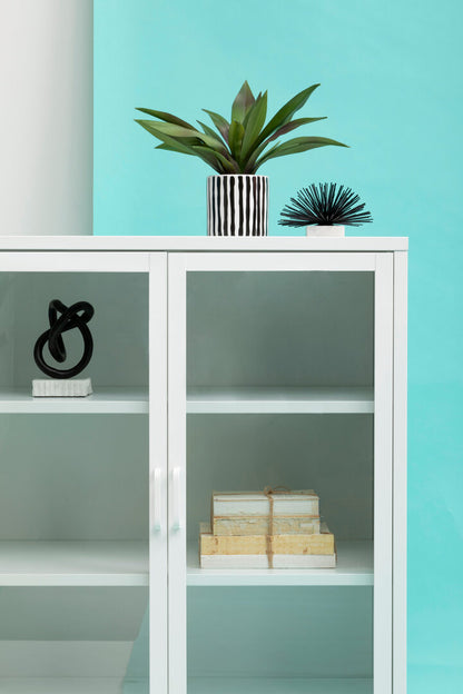 Cambridge Two Door White Metal Cabinet