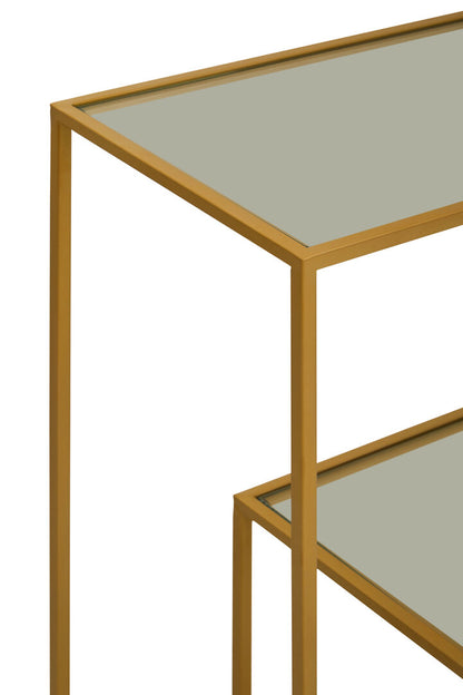 Notting Gold Finish Console Table