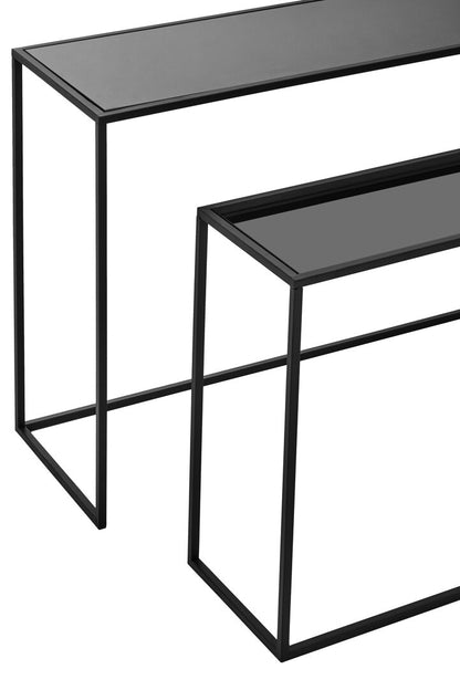 Notting Set Of Two Black Console Tables
