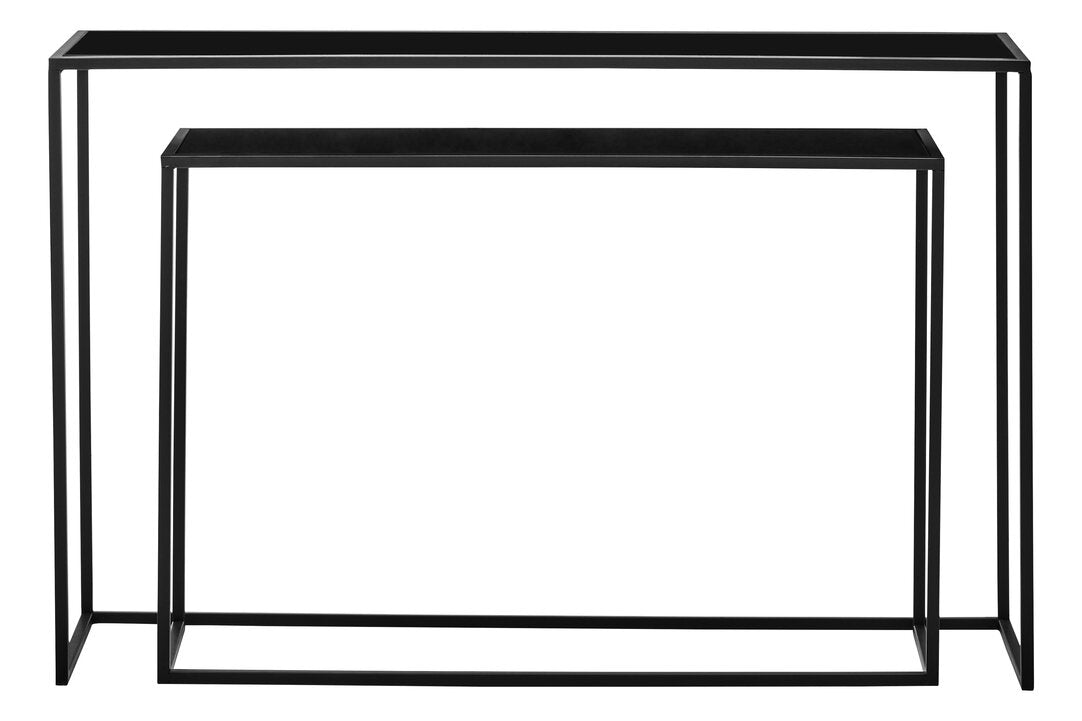 Notting Set Of Two Black Console Tables