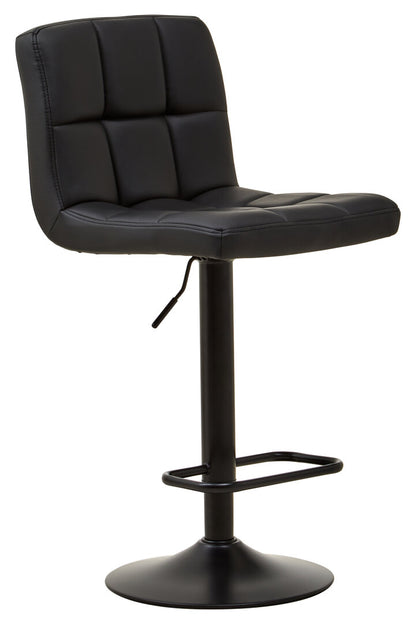 Balmoral Black Faux Leather Bar Chair