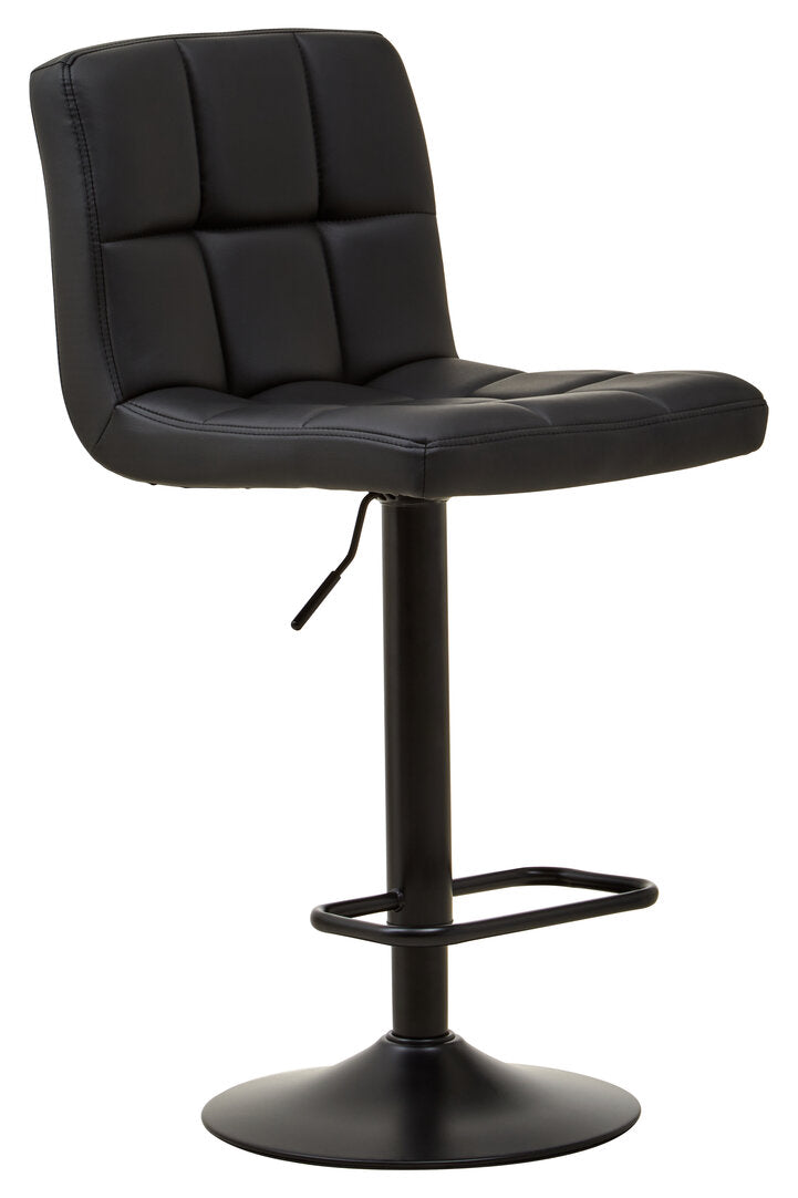 Balmoral Black Faux Leather Bar Chair