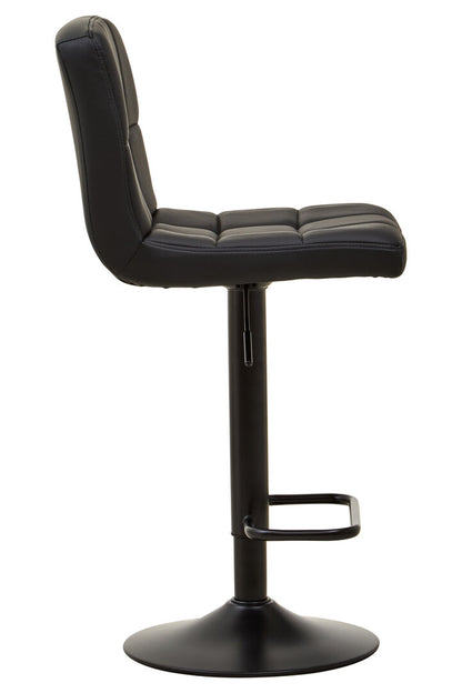 Balmoral Black Faux Leather Bar Chair