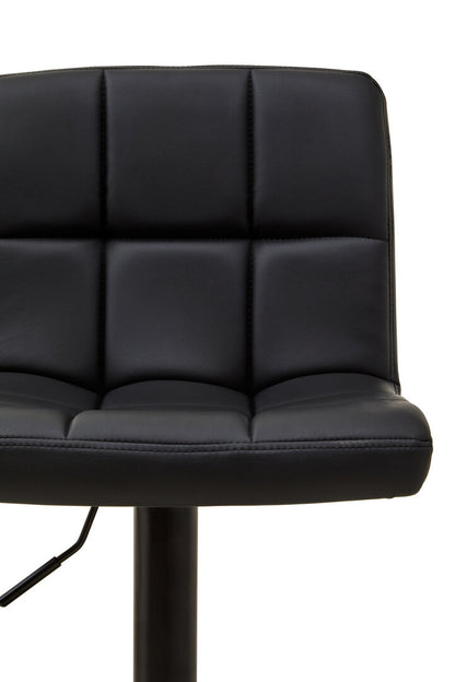 Balmoral Black Faux Leather Bar Chair