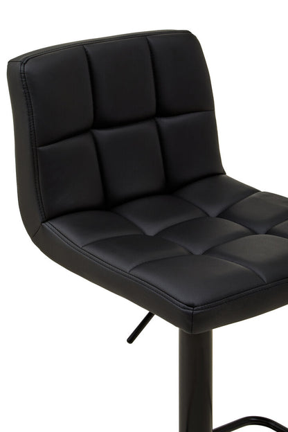 Balmoral Faux Leather Bar Chair Black 