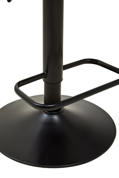 Balmoral Black Faux Leather Bar Chair