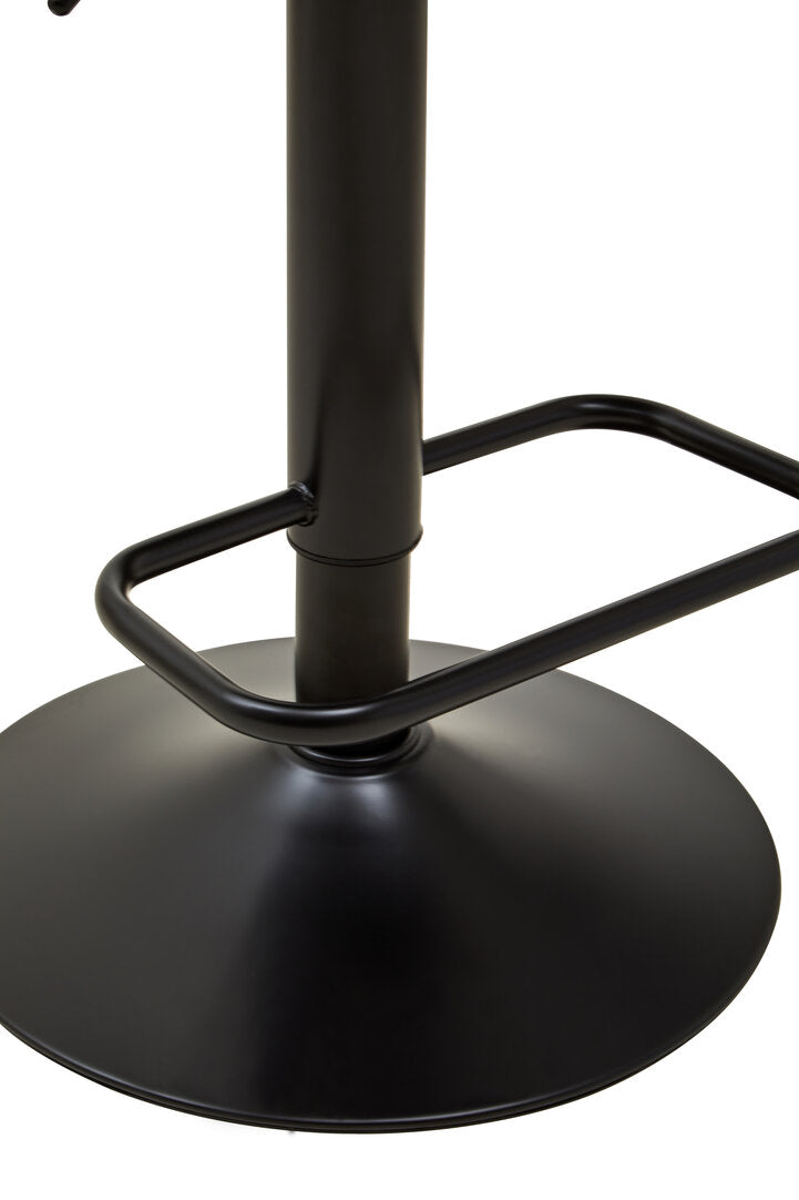 Balmoral Black Faux Leather Bar Chair