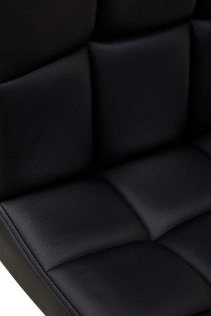 Balmoral Faux Leather Bar Chair Black 