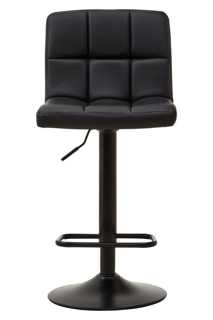 Balmoral Black Faux Leather Bar Chair