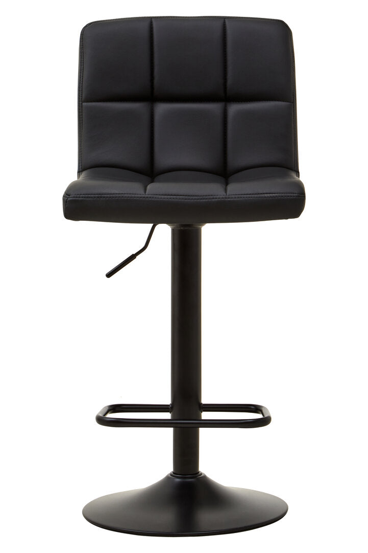 Balmoral Black Faux Leather Bar Chair