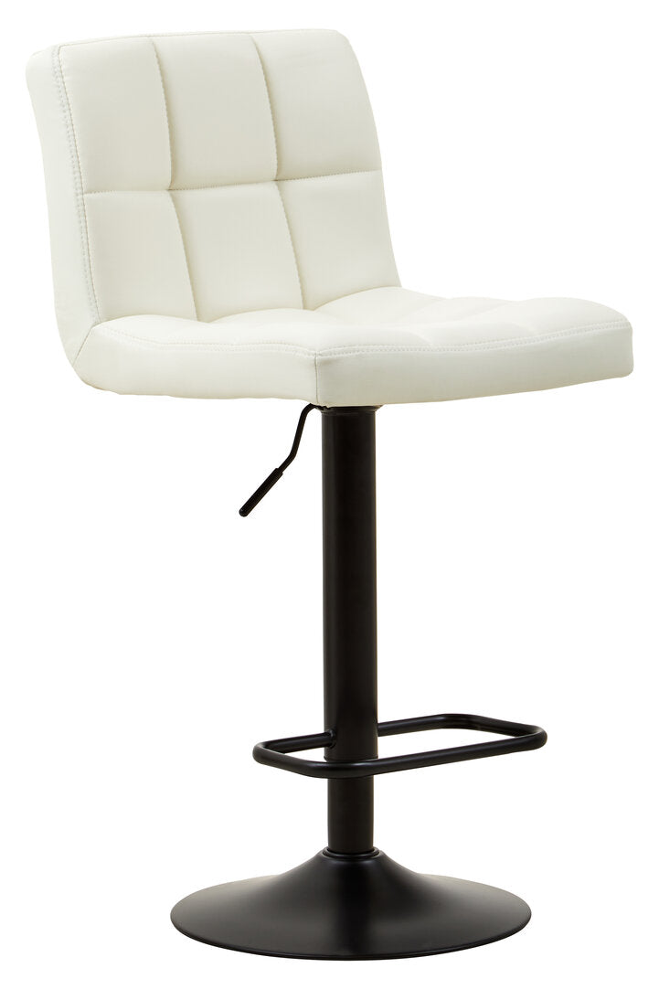 Balmoral White Faux Leather Bar Chair