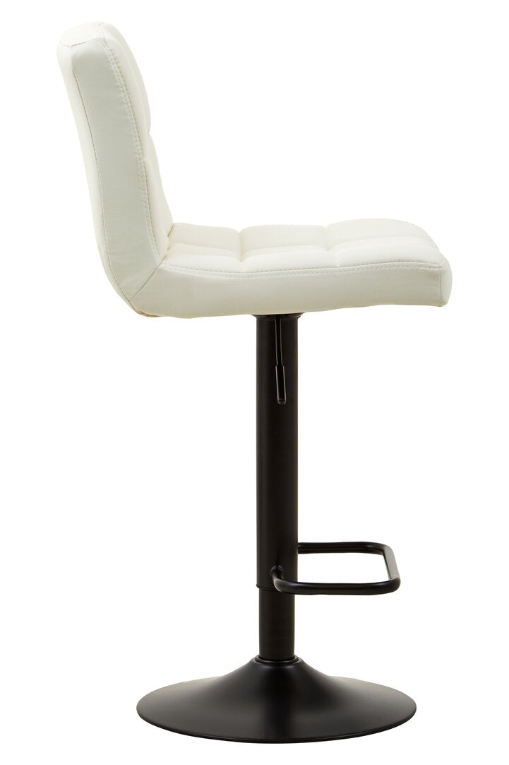 Balmoral White Faux Leather Bar Chair